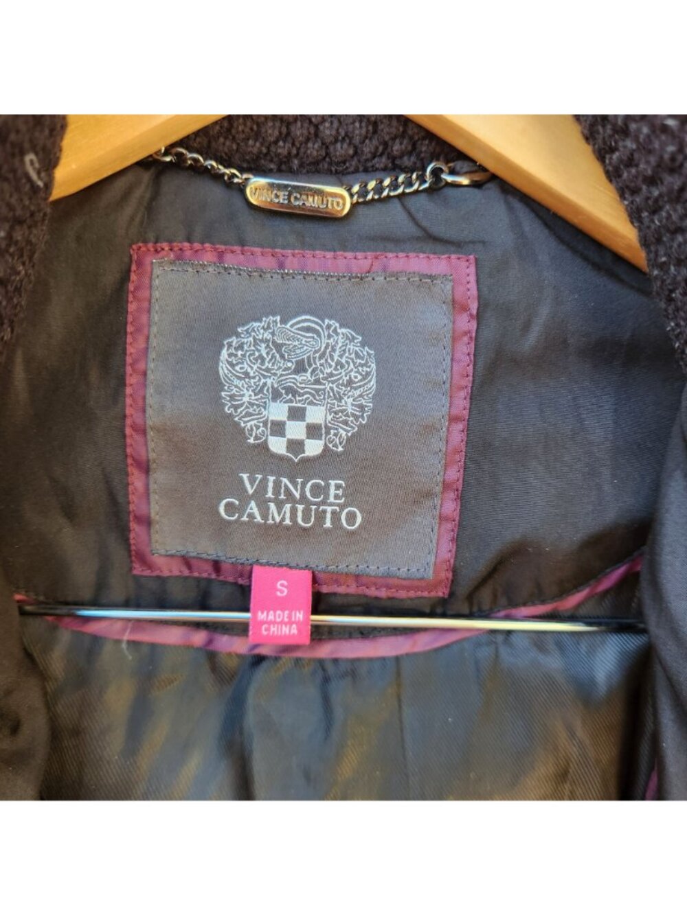 Vince Camuto Women's Black Quilted Hooded Puffer Coat Size Small - Picture 6 of 9